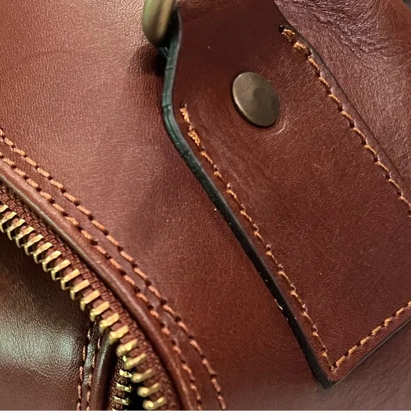 🆕 Lucaldo Firenze Leather Duffle Bag - Picture 8 of 17